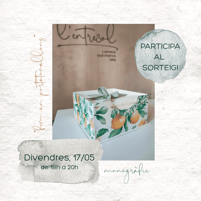 FEM UN PORTATOVALLONS | Taller d'manualitats