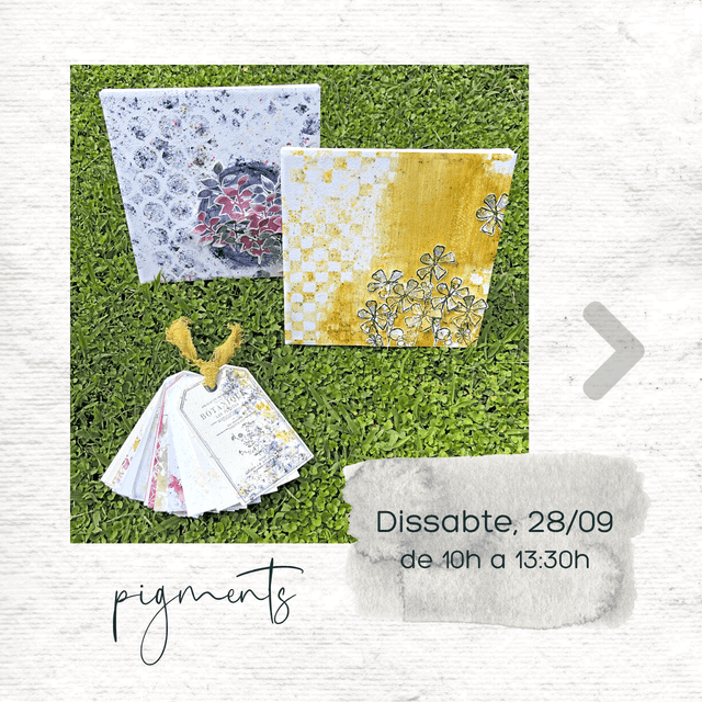 TÈCNIQUES AMB PIGMENTS INFUSIONS | Taller d'manualitats