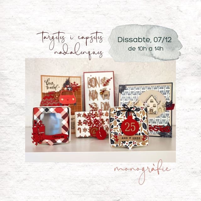 TARGETES I CAPSETES NADALENQUES | Taller d'manualitats
