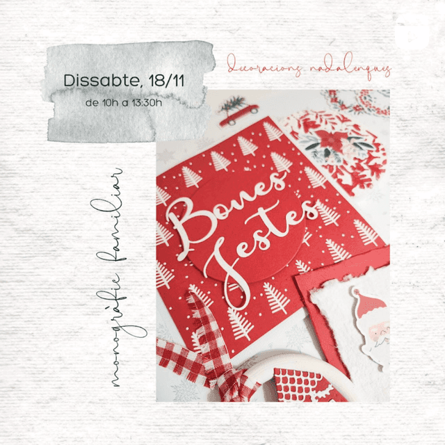 TALLER FAMILIAR DE DECORACIONS NADALENQUES | Taller d'manualitats